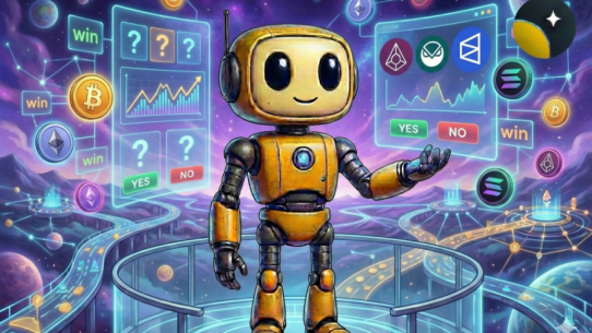 Crypto prediction markets in 2026 illustration showing event pricing and market probability