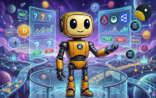 Crypto prediction markets in 2026 illustration showing event pricing and market probability