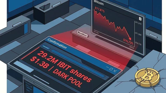 Bitcoin’s recent drop coincides with $1.3B ‘dark pool’ ETF sale: Analyst