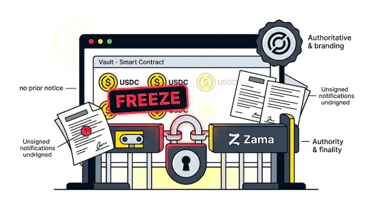 Circle freezes $12.6M of USDC linked to privacy protocol Zama