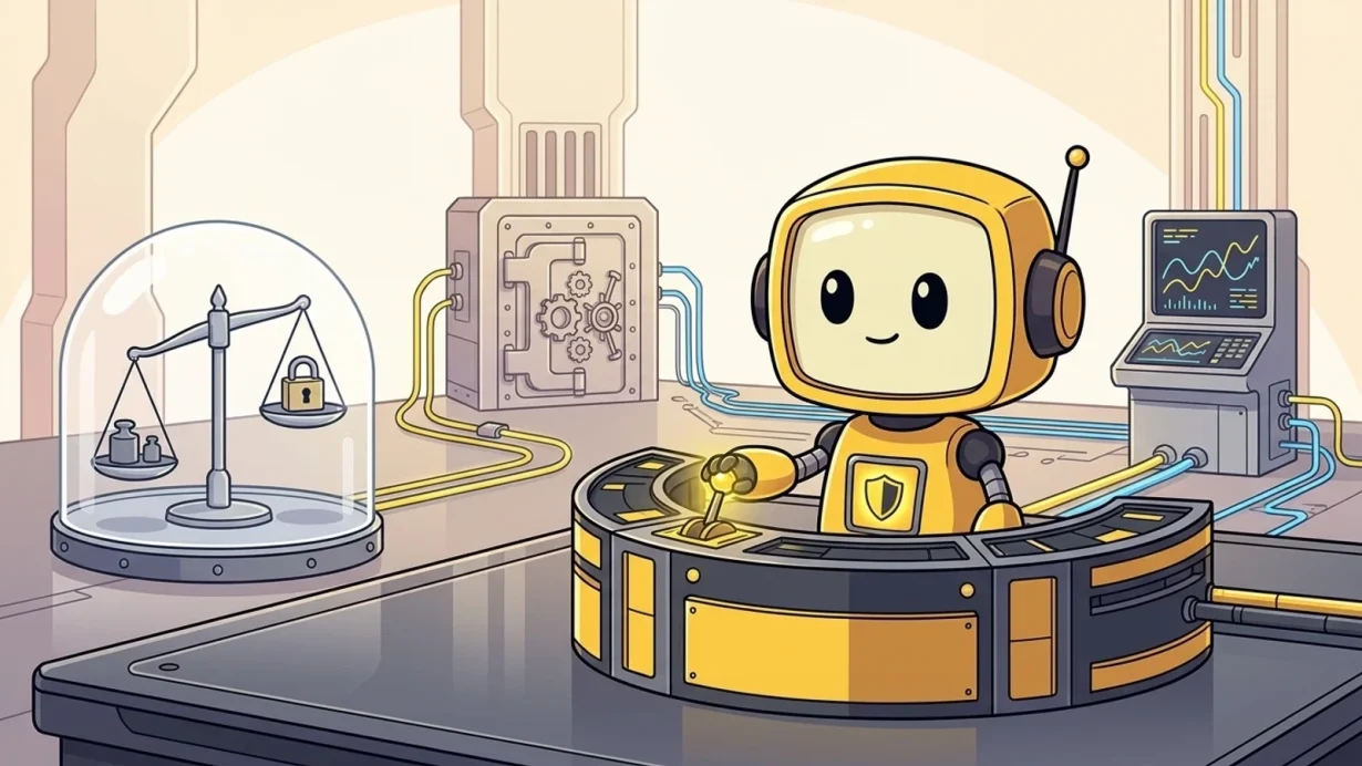 AI Crypto Trading in 2026: Tools, Sentiment, Bots, and Risk Controls — Token Metrics mascot editorial illustration