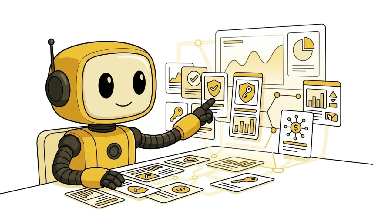TMAI mascot evaluating safe U.S. crypto exchange options, security checks, fees, funding rails, and research workflow.
