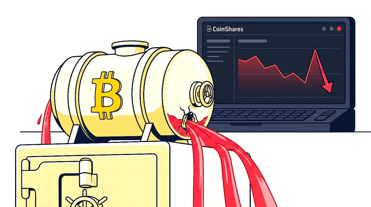 Bitcoin ETPs post largest 2026 outflow as crypto funds bleed $1.67B