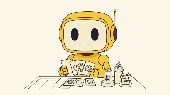 Consistent Token Metrics TMAI mascot illustration for Crypto Casino Bonuses