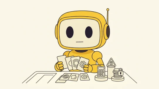 Consistent Token Metrics TMAI mascot illustration for Crypto Casino Bonuses