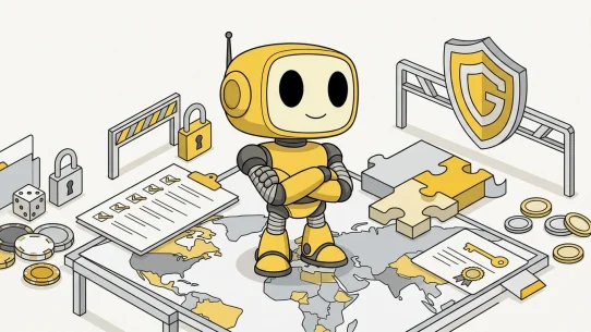 Consistent Token Metrics TMAI mascot illustration for Are Crypto Casinos Legal
