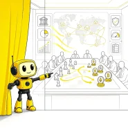 Token Metrics mascot revealing a hedge fund crypto strategy war room.