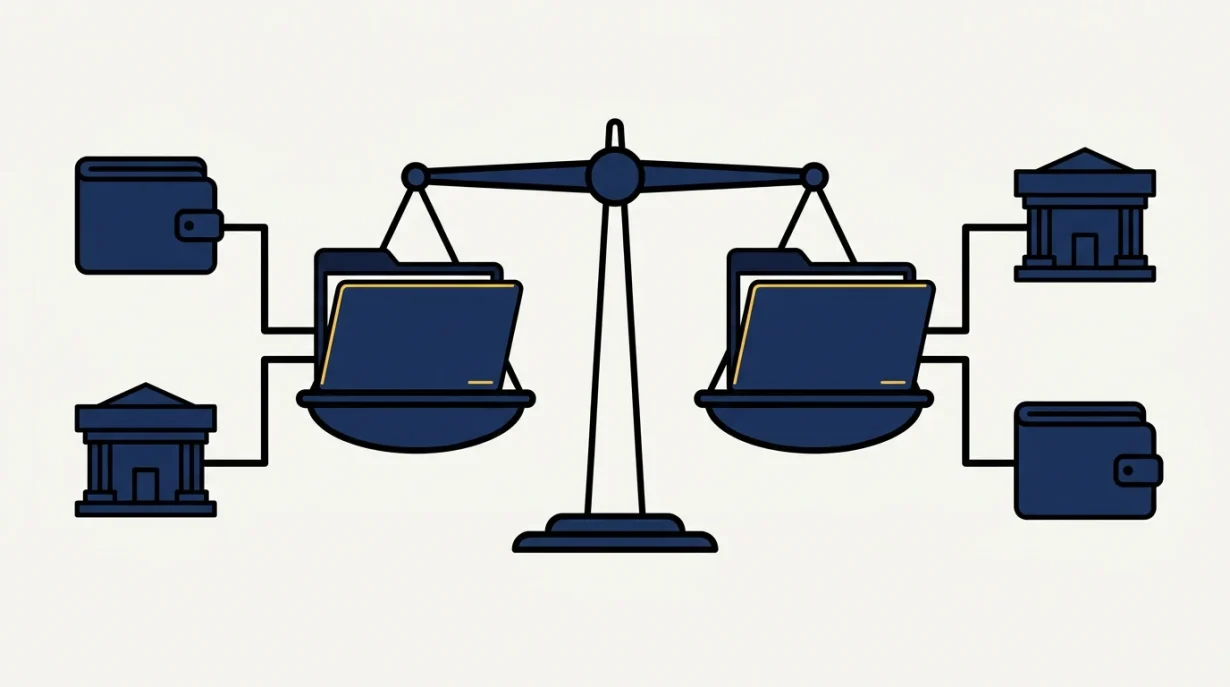 Koinly vs CoinTracker — topic-specific editorial illustration