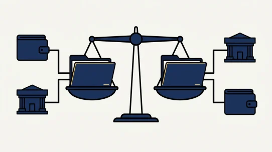 Koinly vs CoinTracker — topic-specific editorial illustration