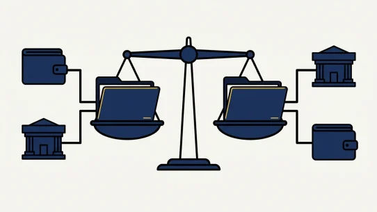 Koinly vs CoinTracker — topic-specific editorial illustration