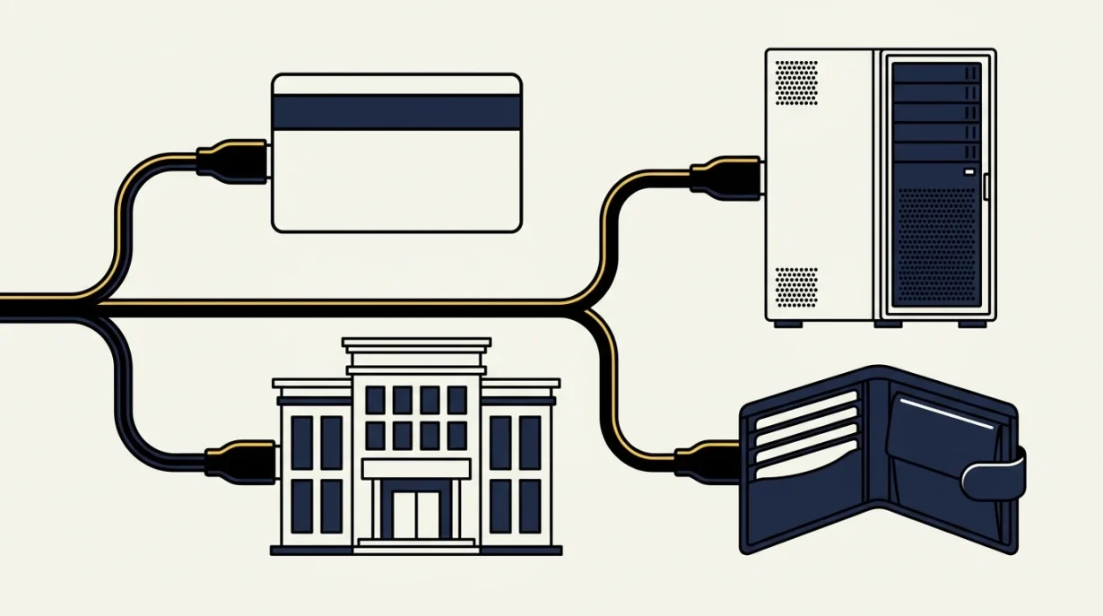 Crypto Ramp and Exchange API Selector — topic-specific editorial illustration