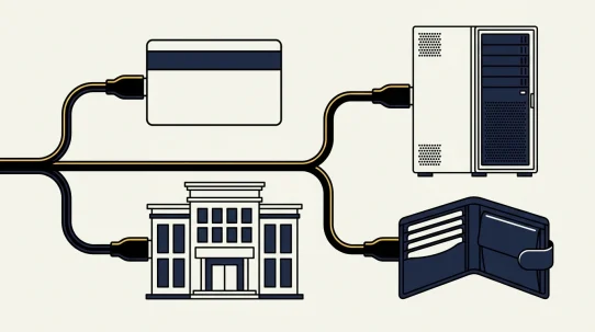 Crypto Ramp and Exchange API Selector — topic-specific editorial illustration