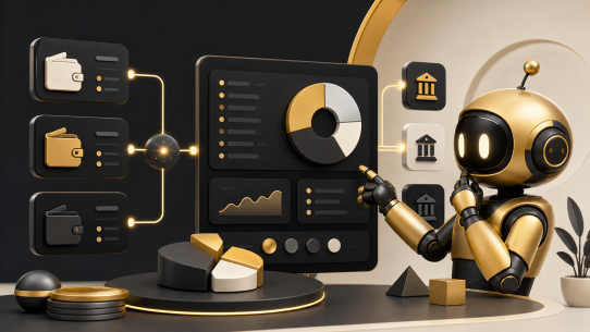 Crypto portfolio setup checker editorial illustration
